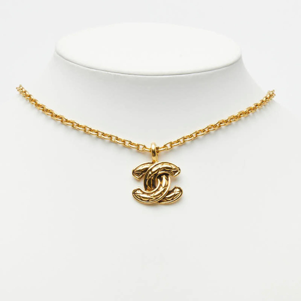 CHANEL Gold Logo Necklace - Picture 7 of 7